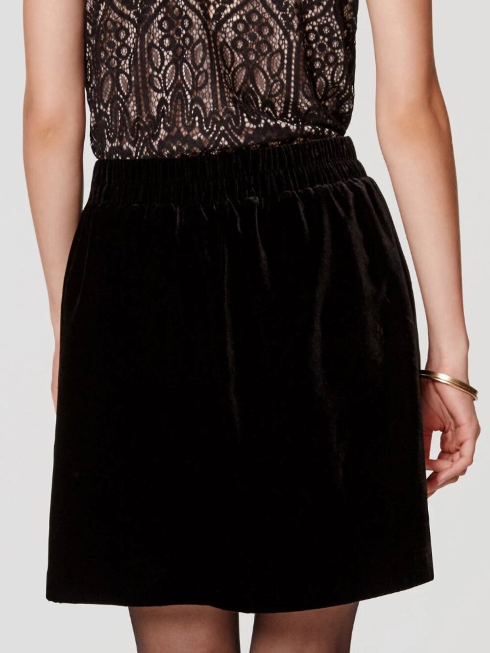 LOFT Pull-on Velvet Skirt - Size Medium
